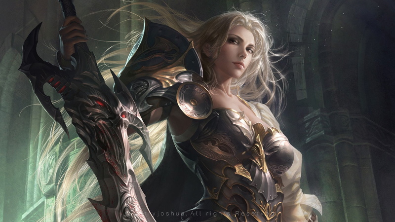 swords, 1080P, Girls, sabre, panties, warrior, anime, sword, fantasy, Katana, bra