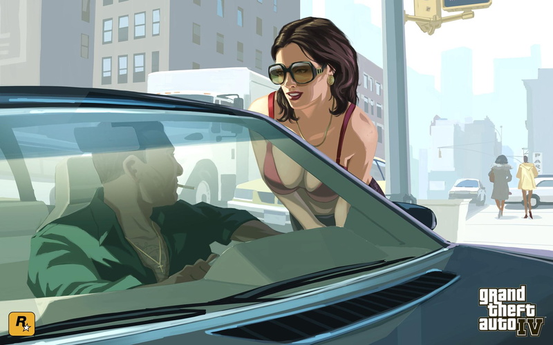 1080P, iv, gta, young, games, lady