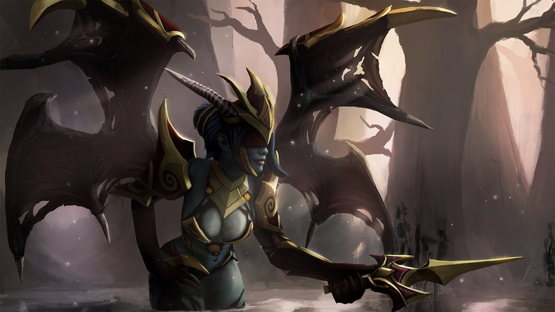 low angle view, Dota 2, Valve Corporation, 1080P, Dota, hanging, art and craft, wings, nature, representation, arts culture and entertainment, no people