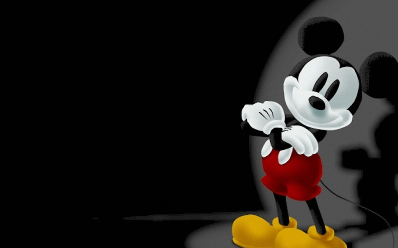 cut out, representation, no people, figurine, copy space, toy, creativity, indoors, male likeness, black background, mickey mouse computer  backgrounds