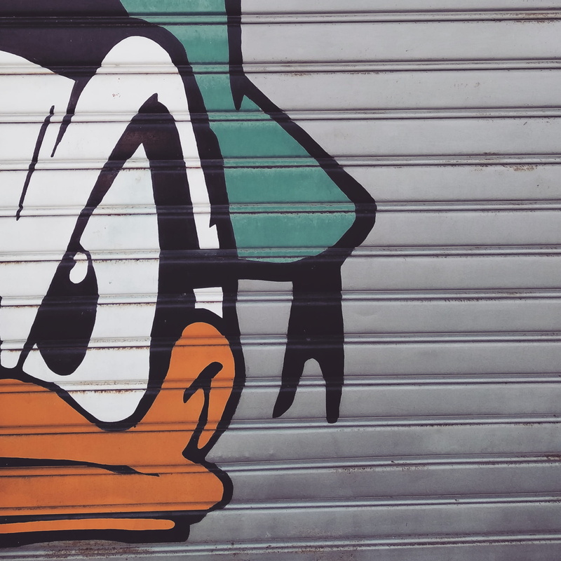 wall - building feature, 1080P, donald, art and craft, creativity, design, shutter, day, duck, architecture, communication, text, number, water, roller