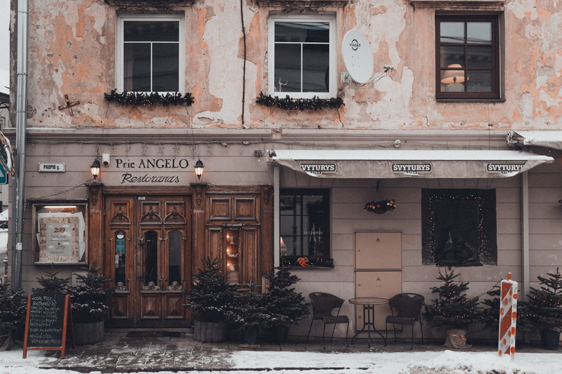 cafeteria, architecture, building exterior, lifestyles, entrance, home decor, building, people, chair, restaurant, communication, wall, outdoors, day, built structure