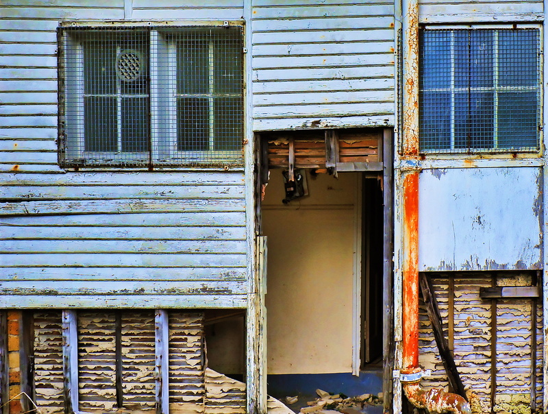 beside, shutter, abandoned, building exterior, countryside, closed, wood - material, door, outdoors, 2K, day, nature, doorway, wall, built structure, window