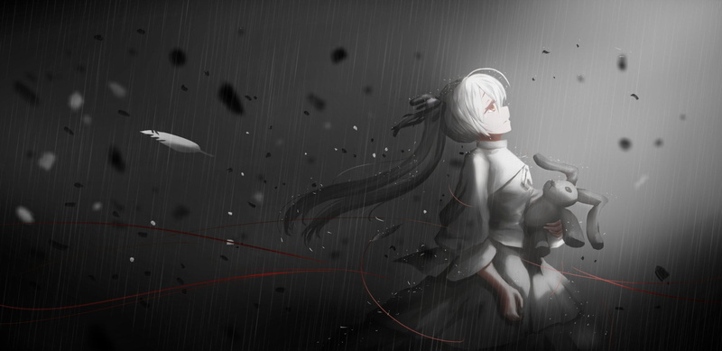 females, Yosuga No Sora, beauty, one person, adult, Anime, women, long hair, Sora Kasugano, 1080P, hairstyle, contemplation, fashion, clothing, indoors