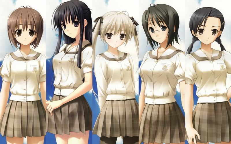 1080P, Yosuga No Sora, Akira Amatsume, Sora Kasugano, Kazuha Migiwa, Anime, Nao Yorihime
