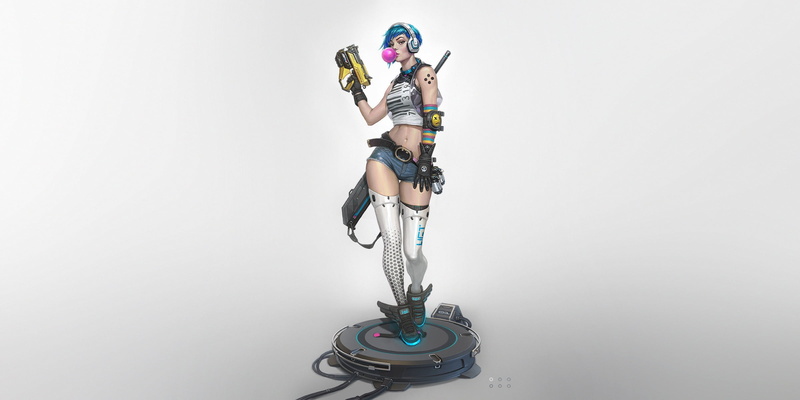 Bubble gum, Weapon, 1080P, Cyberpunk, sci-fi, First, Gun, Cyber, Style, Minimalism, Art, Background, Girl, Dan Pogrebn, Gum