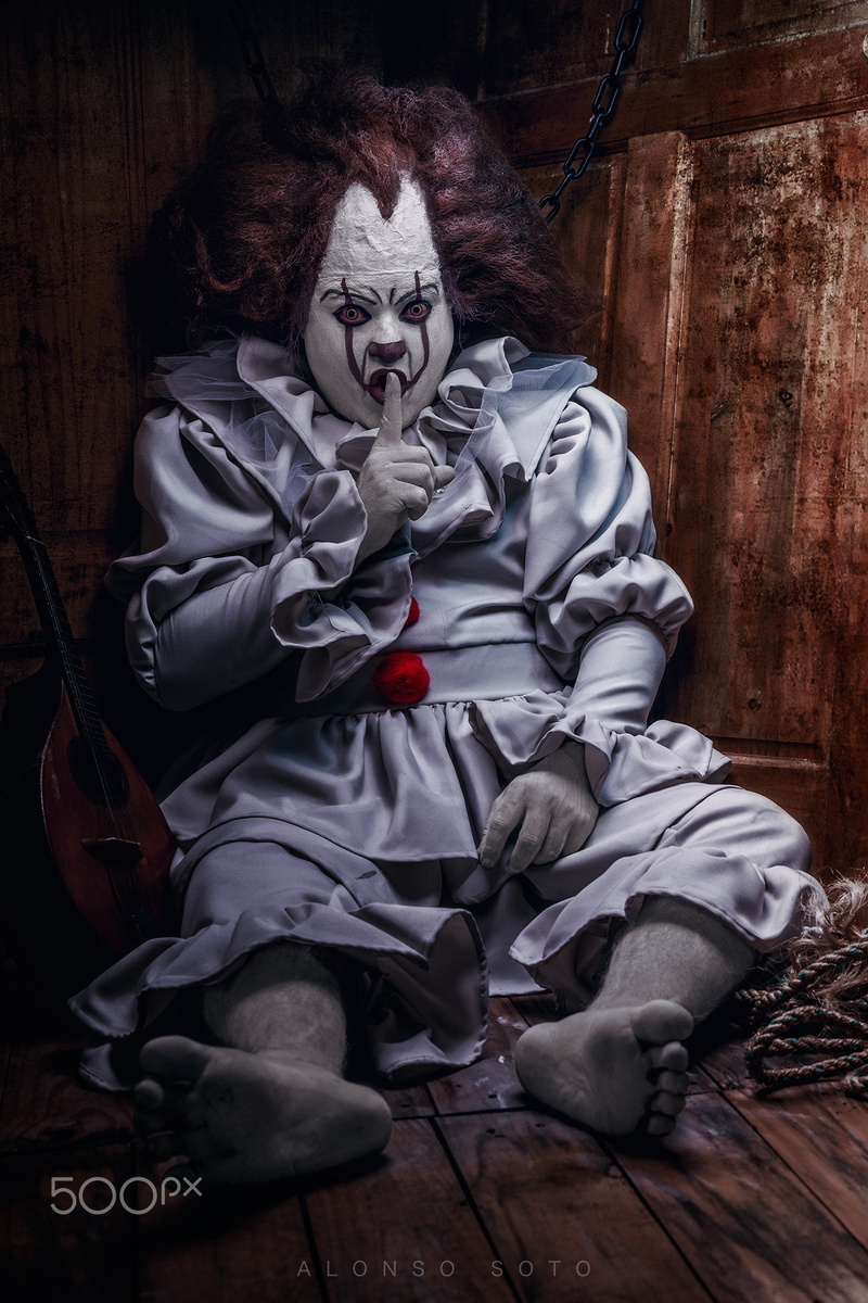 fear, costume, make-up, spooky, sitting, mystery, representation, 500px, clowns, Alonso Soto, clown, halloween, art and craft, bizarre, people, indoors