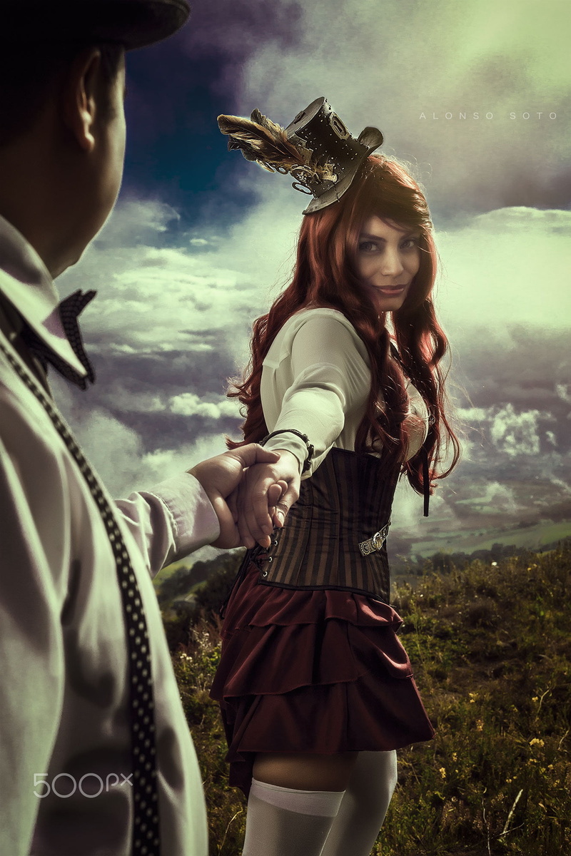 fear, dark, 1080P, fantasy art, beauty, women, fairy tale, spooky, couple - relationship, Alonso Soto, nature, two people, 500px, horror, evil, fantasy