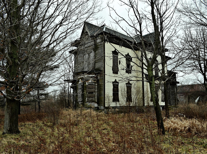 old, 4K, built structure, day, spookyhouse, Rural, ruralohio, nature, bare tree, field, building, ruggles, unitedstates, Holidays, outdoors, rugglesoh