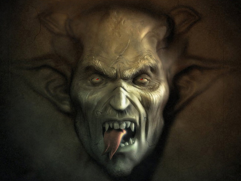 ghost, digital, digital composite, shock, satan, bizarre, human teeth, emotion, negative emotion, aggression, anger, horror, portrait, mouth open