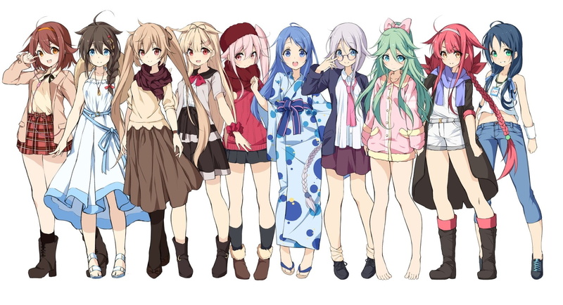 Yamakaze (Kancolle), Shiratsuyu (Kancolle), Samidare (Kancolle), Umikaze (Kancolle), Suzukaze (Kancolle), Anime, Kantai Collection, Harusame (Kancolle)