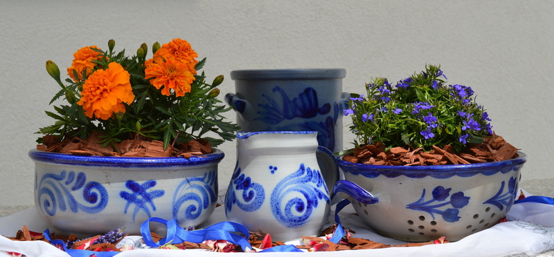 flowering plant, bowls, fragility, indoors, multi colored, plant, table, no people, flower pot, white, nature, arrangement, vase, flower arrangement, ceramic