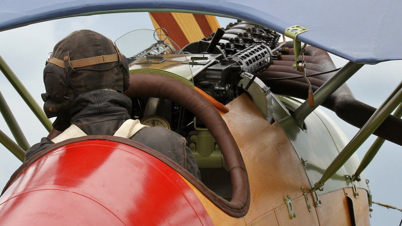 Albatros D. Va, pilot, 4K, Fighter, replica, The first world war, cabin