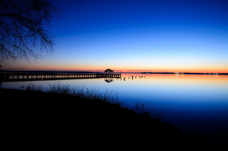 calm, pierce, 1080P, Virginia, blue, the evening, horizon, sunset, the sky, Bay, shore, VA, USA