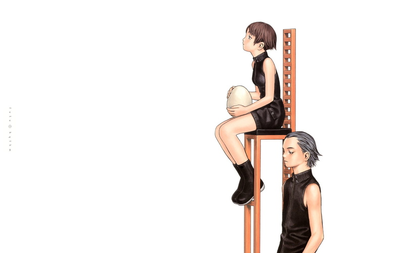 beauty, original characters, one person, adult, indoors, females, young adult, Murata Range, hairstyle, young women, studio shot, standing, cut out, side view