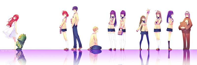 Tomoya Okazaki, Fujibayashi Ryou, 4K, Ichinose Kotomi, Nagisa Furukawa, Ibuki Fuko, Sakagami Tomoyo, Clannad, Fujibayashi Kyou, Sunohara Yôhei
