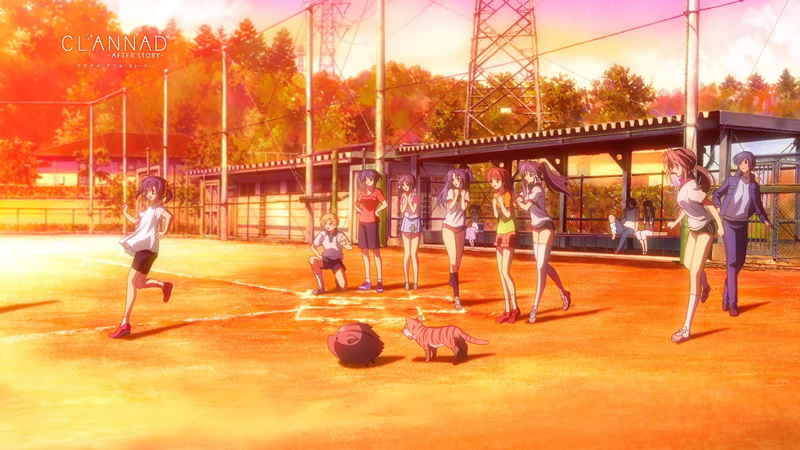 Sakagami Tomoyo, Sagara Misae, healthy lifestyle, nature, full length, Furukawa Nagisa, men, anime girls, Fujibayashi Ryou, sport, sunlight, leisure activity