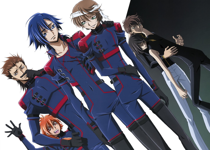 ryou, 5K, geass, julius, naruse, suzaku, yukiya, akito, kingsley, boukoku, code, kururugi, sayama