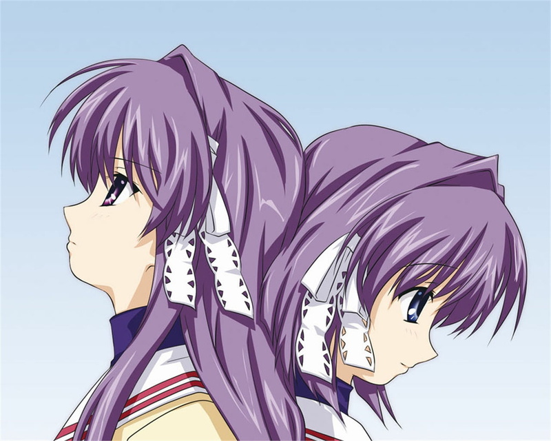 720P, Clannad, Kyou Fujibayashi, Anime, Ryou Fujibayashi