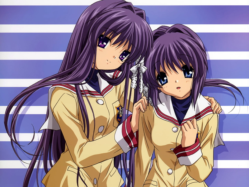 Clannad, 720P, Anime, Kyou Fujibayashi, Ryou Fujibayashi