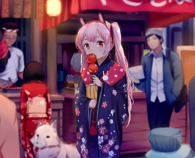 table, art and craft, Azur Lane, arts culture and entertainment, incidental people, close-up, representation, front view, human representation, celebration