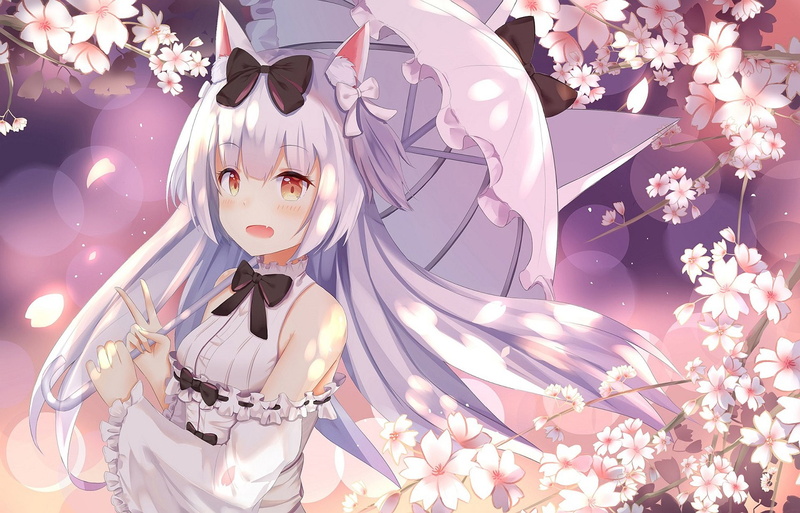 digital composite, cute, women, flower, indoors, illuminated, flowering plant, 1080P, one person, Azur Lane, beautiful woman, standing, young adult, nature