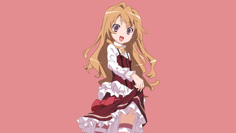 Toradora!, Aisaka Taiga, Lifting Skirt, 4K