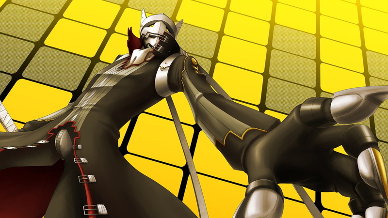 Persona 4, three quarter length, real people, technology, one person, Persona series, robot, young women, low angle view, young adult, yellow, pattern