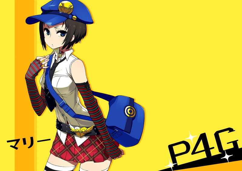 copy space, robot, standing, colored background, Persona series, one person, clothing, sunglasses, indoors, hair, Persona 4, character, communication, Marie (Persona 4)