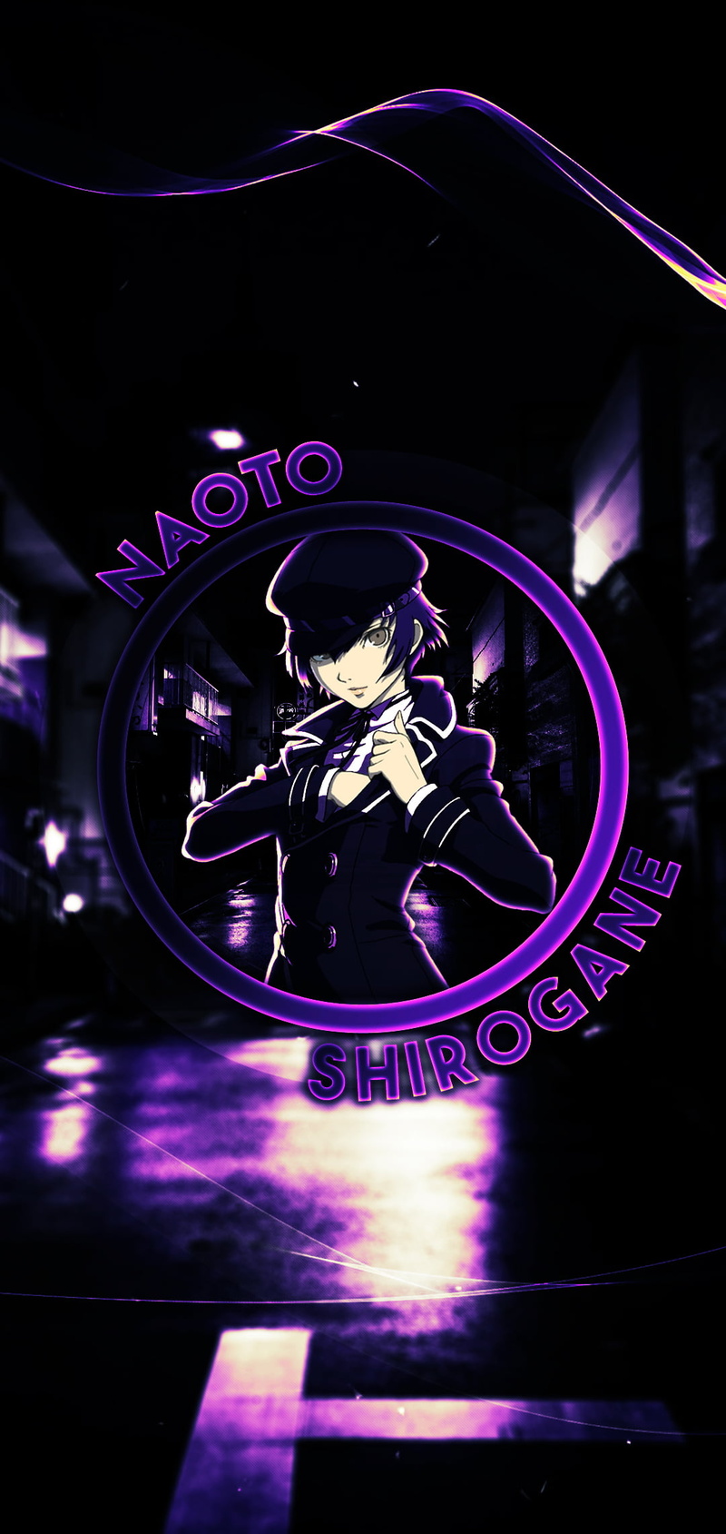 Persona 4, render in shapes, 1080P, Persona 4 Golden, Shirogane Naoto, backstreet