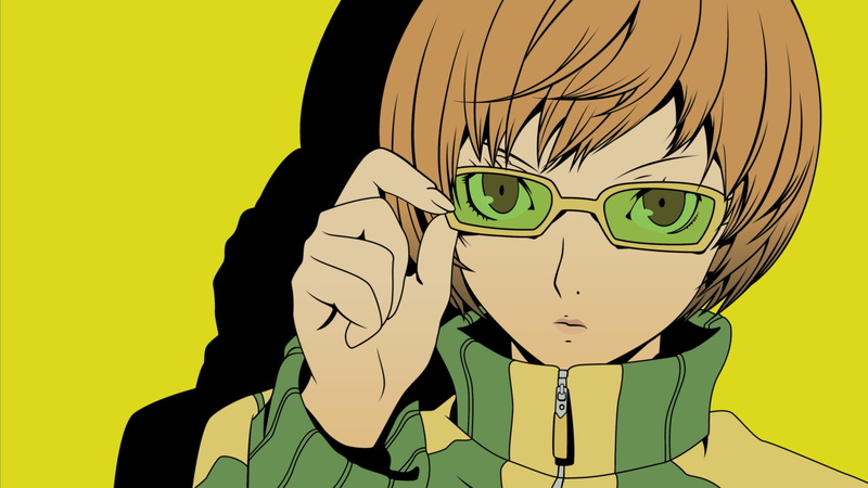 human body part, clothing, Persona 4, art and craft, colored background, headshot, human representation, Chie Satonaka, human face, communication, front view