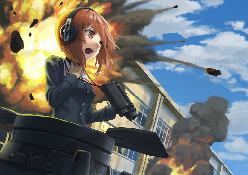 anime, 2K, anime girls, Girls und Panzer, Nishizumi Miho