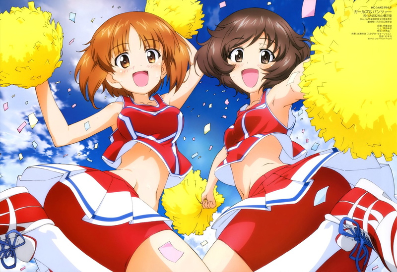 Miho Nishizumi, Yukari Akiyama, Girls und Panzer, Anime, 1080P