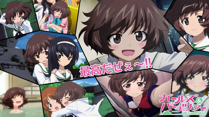und, water, girls, yukari, text, school, akiyama, tanks, anime, brunettes, uniforms, panzer, 1080P