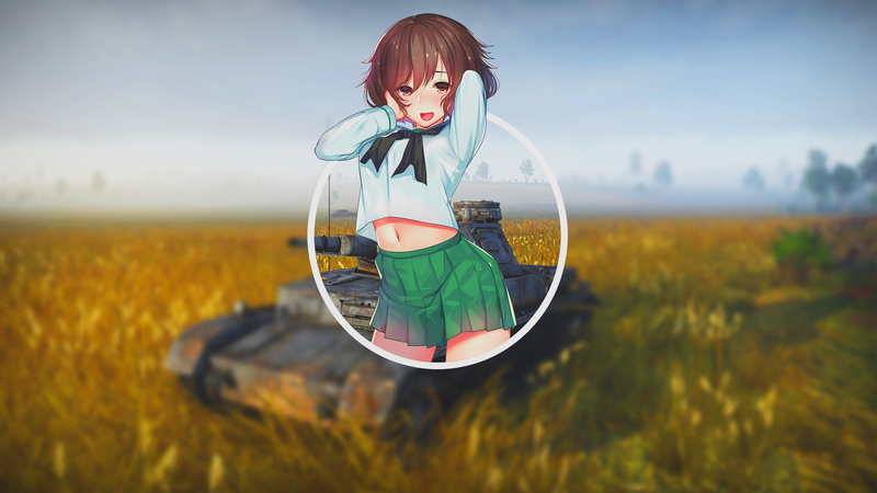 Girls und Panzer, anime, Akiyama Yukari, anime girls, 1080P