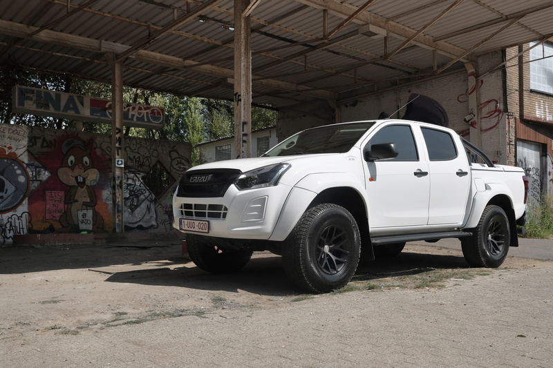 motor vehicle, building, nature, car, isuzu, mode of transportation, garage, 4K, stationary, custom, indoors, transportation, wheel, 2018, parking, tuning