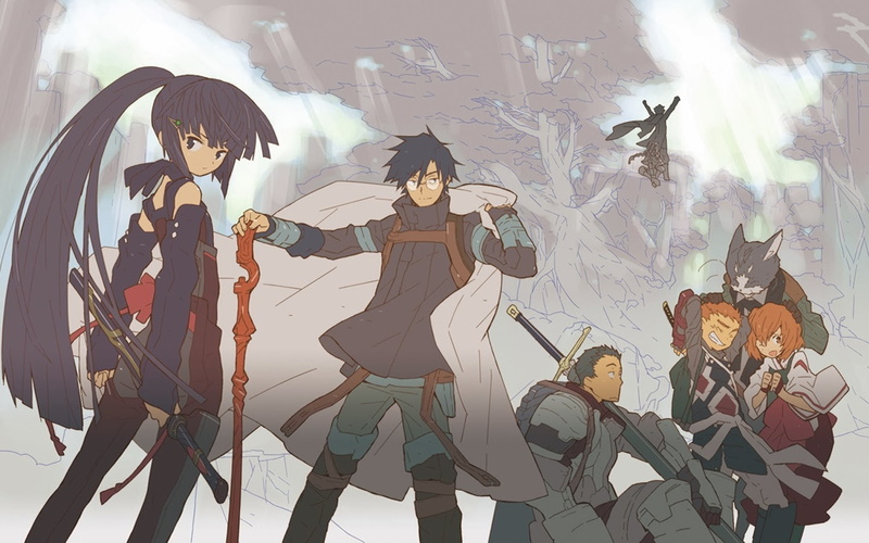 720P, log horizon anime anime girls akatsuki log horizon shiroe naotsugu tohya minori nyanta