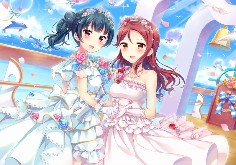 Love Live!, Yoshiko Tsushima, Riko Sakurauchi, Anime, 1080P