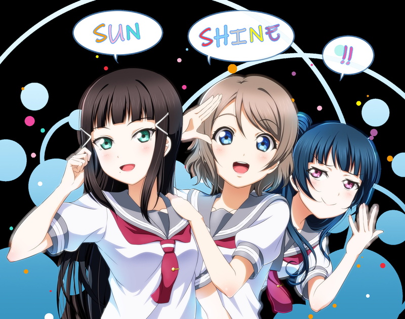 1080P, Yoshiko Tsushima, Dia Kurosawa, Anime, You Watanabe, Love Live! Sunshine!!