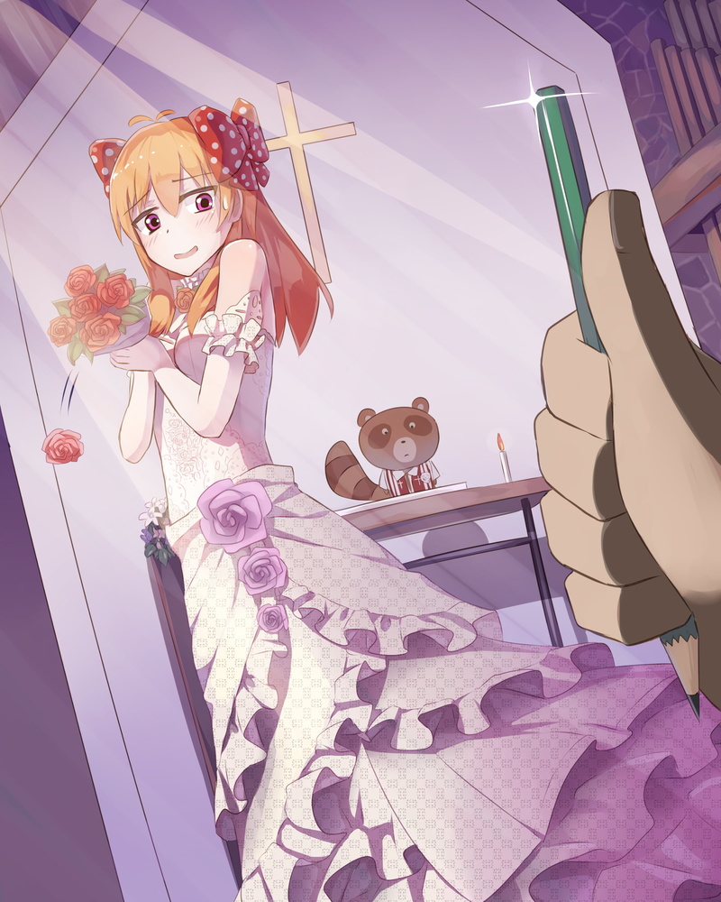 illustration, females, haired, Gekkan Shoujo Nozaki-kun, hair, 2K, happiness, young adult, character, anime, emotion, adult, domestic animals, one animal