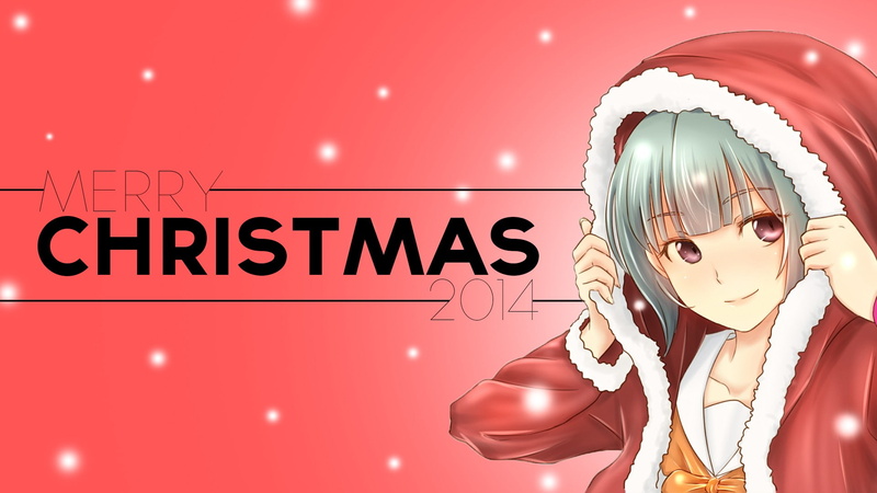 Anime Girls, Kantai Collection, anime, Yuubari (KanColle), christmas, 1080P