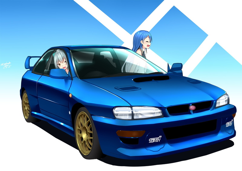 eyes, 241725, long, car, yuubari, (kancolle), konachan, kantai, hair, collection, blush, signed, 2girls, aqua, yellow, anthropomorphism, com, nebusoku
