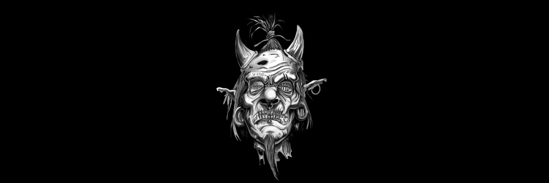 animal, shape, mammal, no people, 8K, beheaded, indoors, copy space, dead, cut out, devil, animal representation, livestock, black background