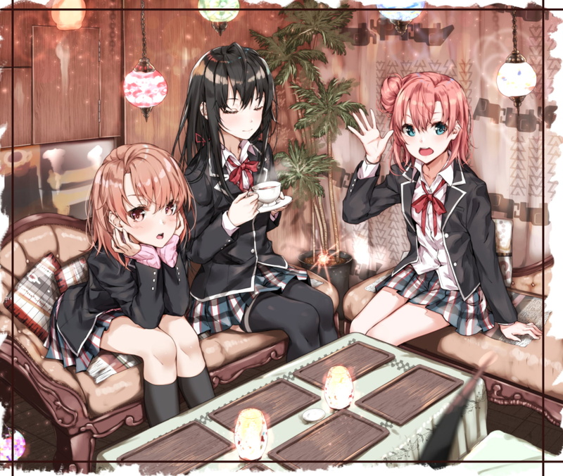 1080P, Iroha Isshiki, Yukino Yukinoshita, Anime, Yui Yuigahama, My Teen Romantic Comedy SNAFU