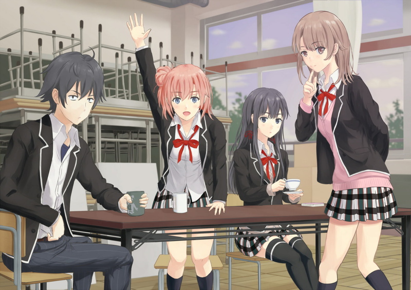 Iroha Isshiki, Hikigaya Hachiman, Anime, My Teen Romantic Comedy SNAFU, 1080P, Yui Yuigahama, Yukino Yukinoshita