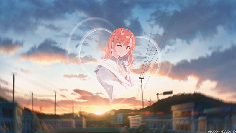 anime girls, anime, Isshiki Iroha, picture-in-picture, 4K