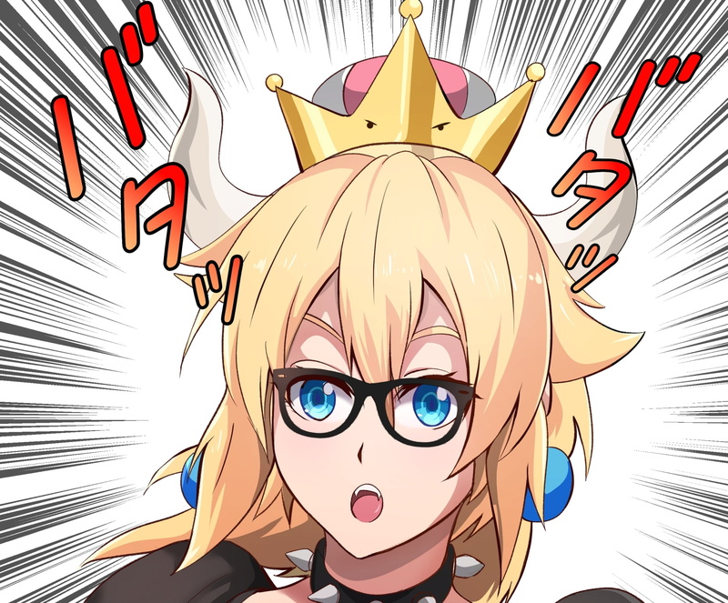 Bowsette, 1080P, Mario