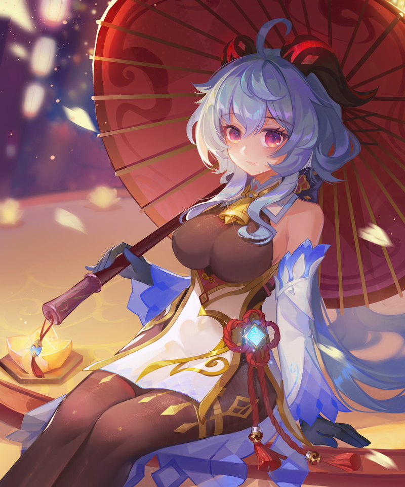anime girls, 4K, Ganyu (Genshin Impact), Genshin Impact