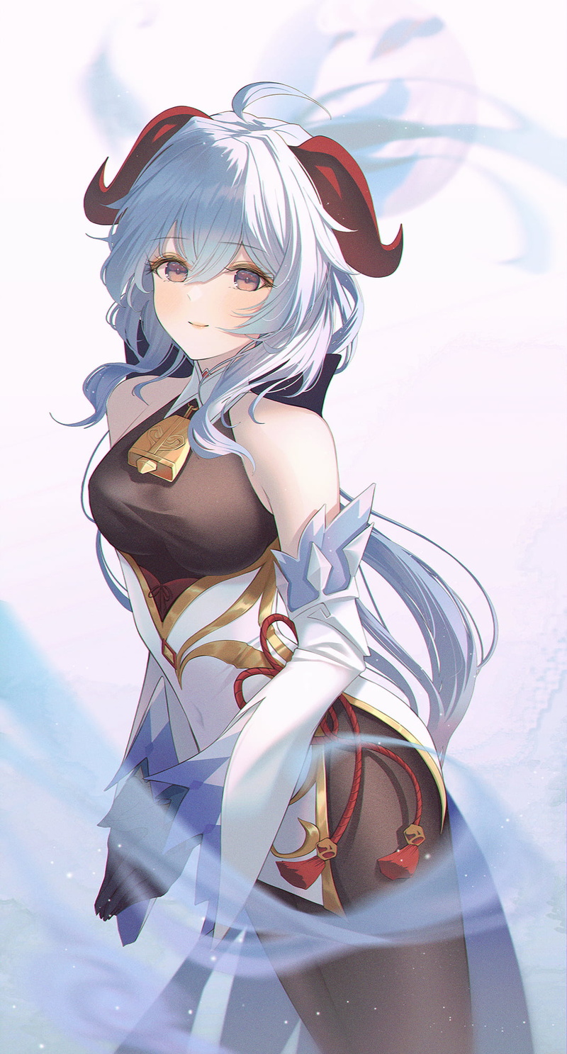 horns, Ganyu (Genshin Impact), anime, vertical, 1080P, Genshin Impact, anime girls