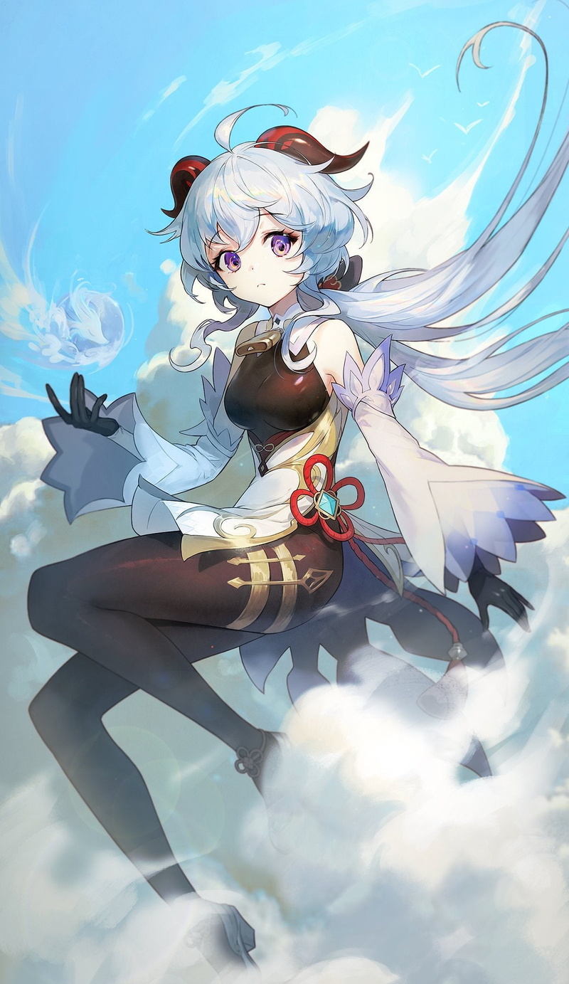 1080P, Ganyu (Genshin Impact), anime girls, Genshin Impact